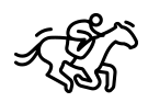 Graphic of a jockey on a horse